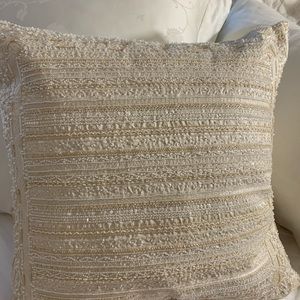 Ralph Lauren Silk Beaded Thro Pillow 22 X 22 in.